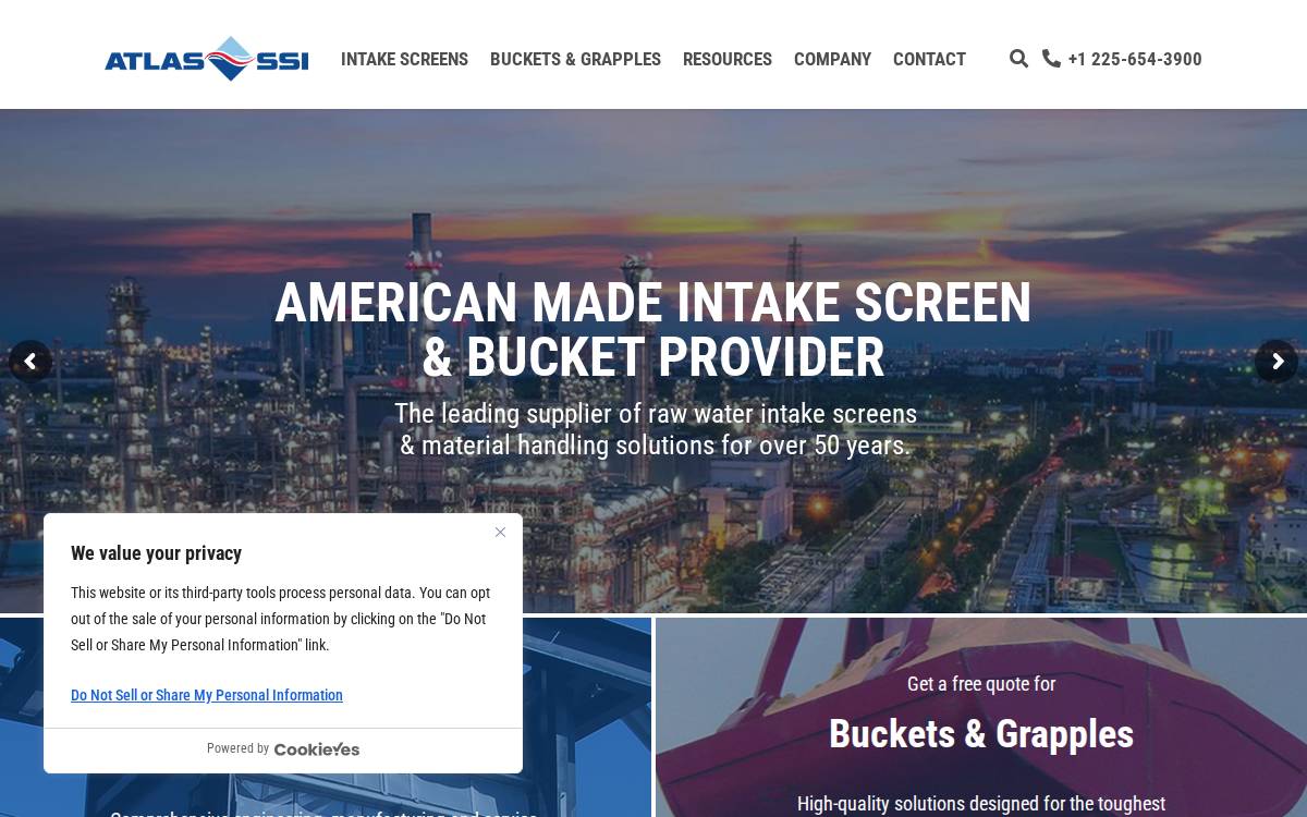 Atlas-SSI website preview