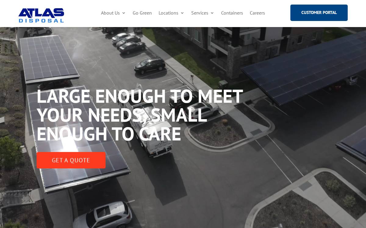 Atlasdisposal website preview