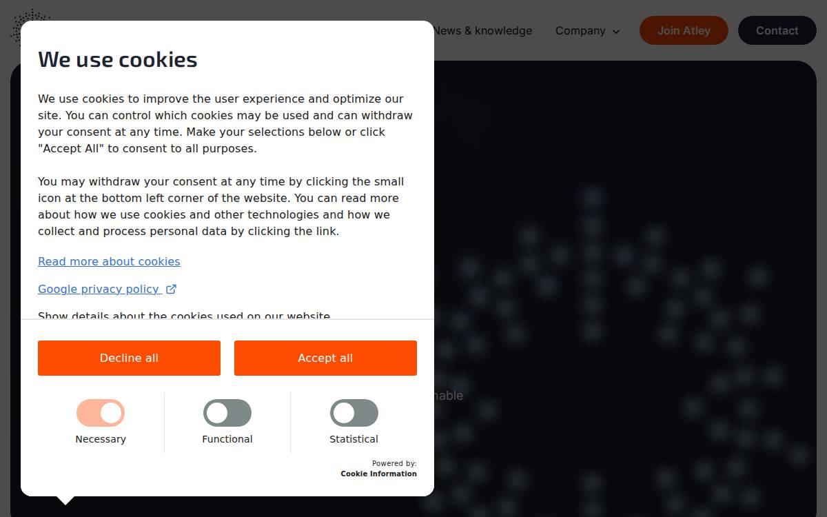 Atley Solutions website preview