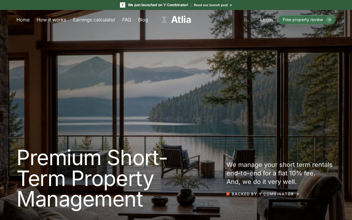 Atlia website preview