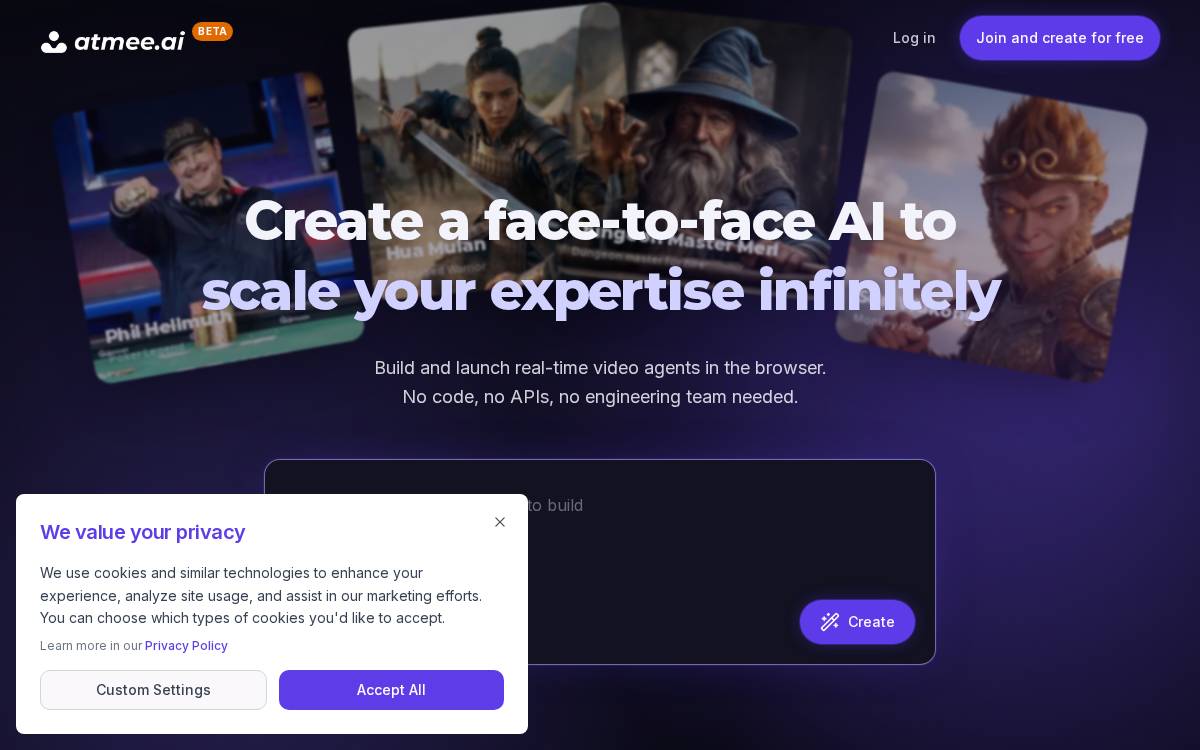 Atmanity website preview
