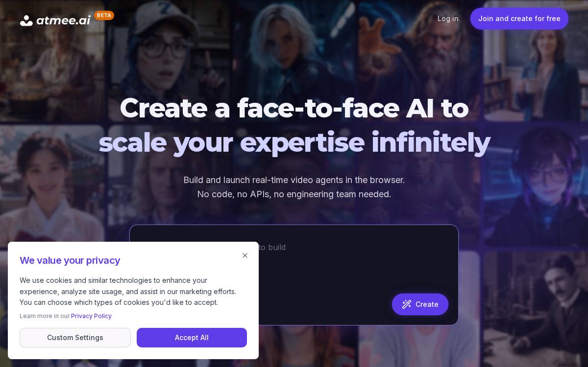 Atmanity website preview