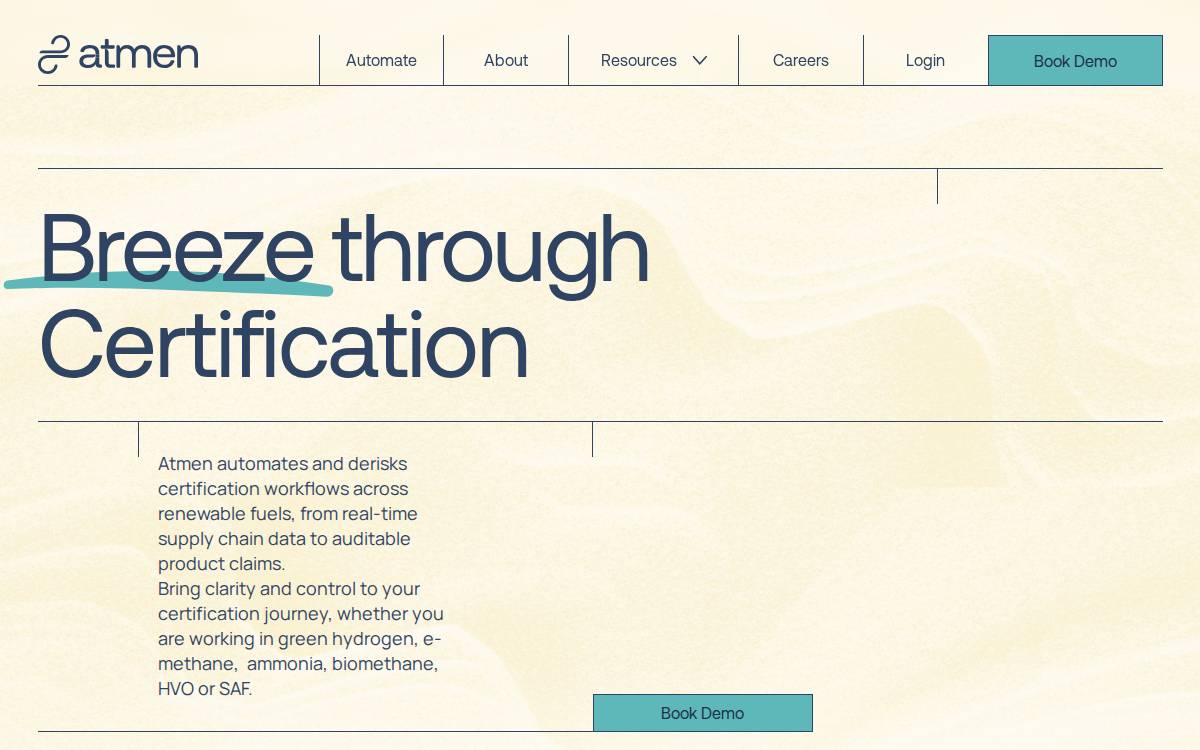 Atmen website preview