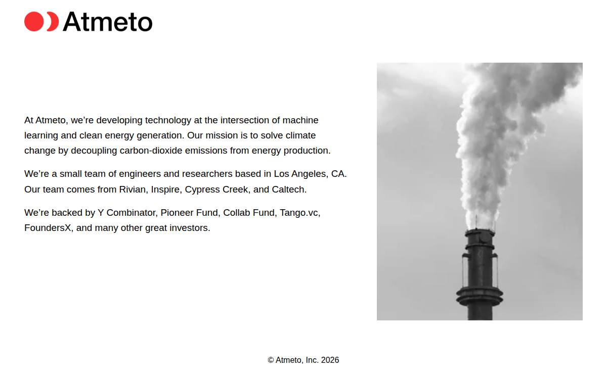 Atmeto website preview