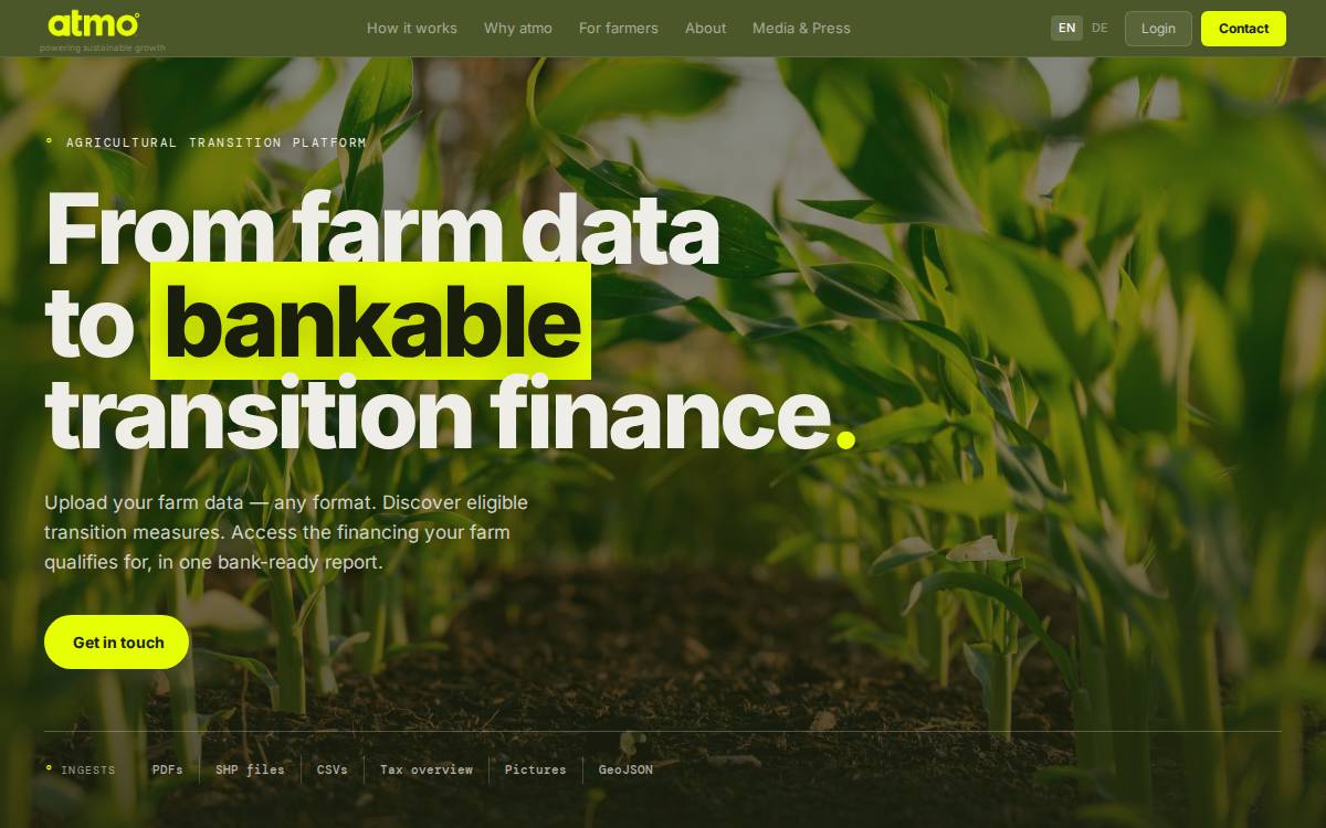 ATMO website preview