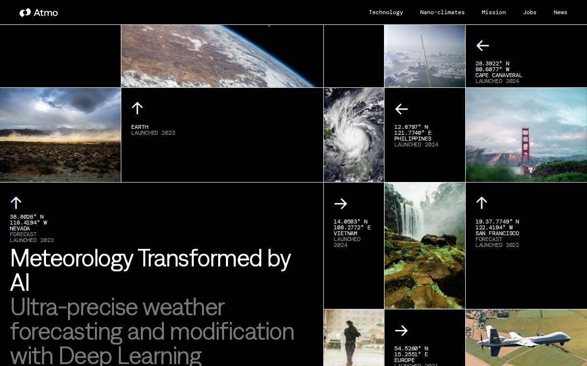 Atmo website preview