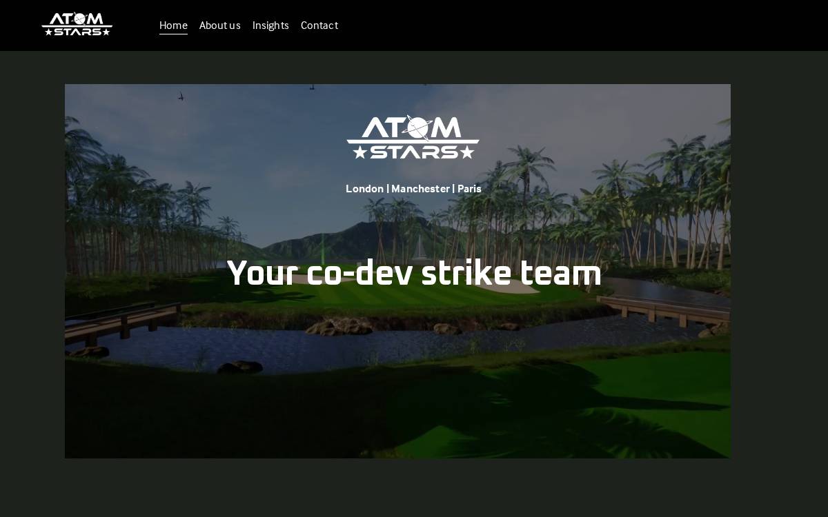 Atom Universe website preview