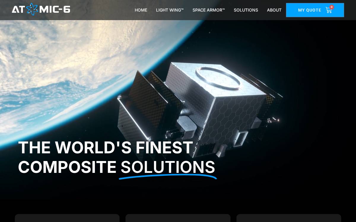 Atomic 6 website preview