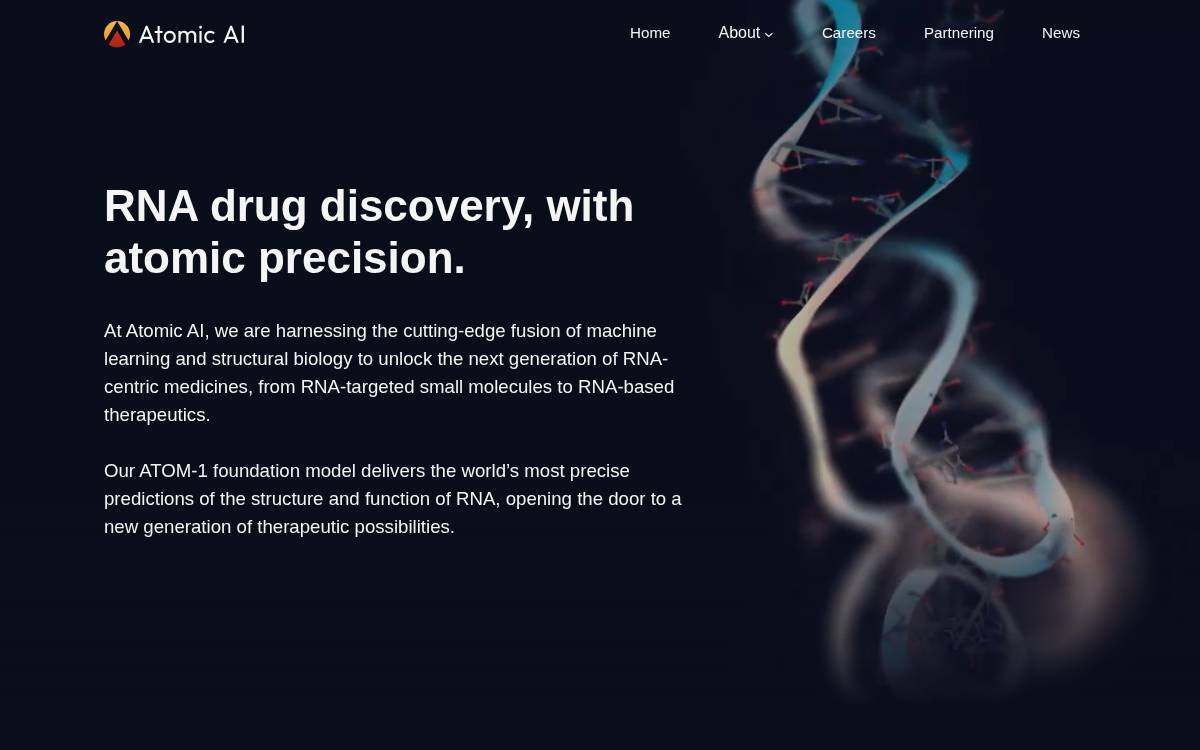 Atomic AI website preview