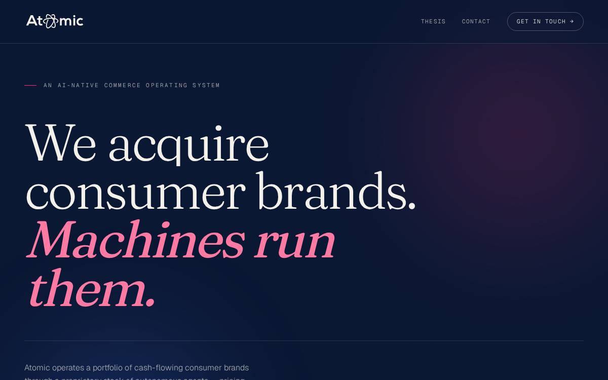 Atomic Growth website preview