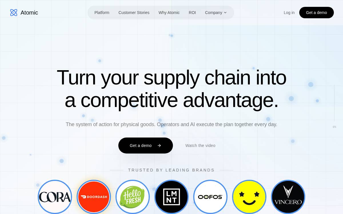Atomic website preview