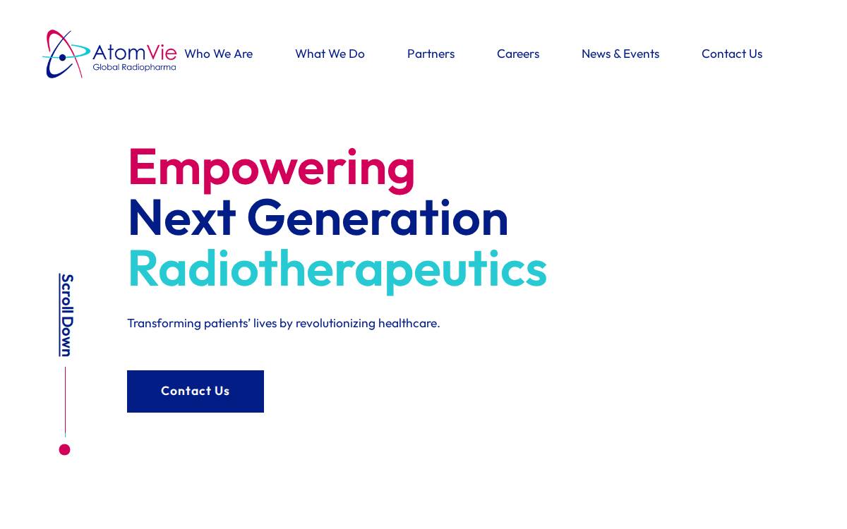 Atomvie website preview