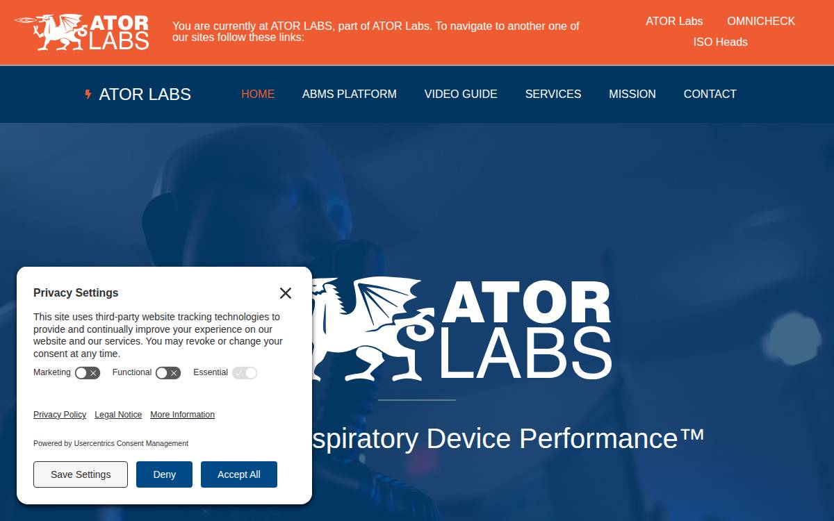 Atorlabs website preview