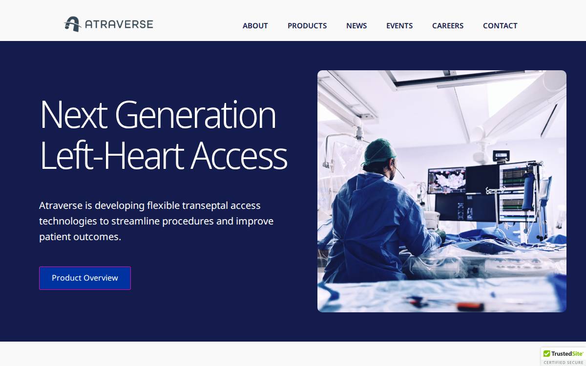 Atraverse Medical website preview
