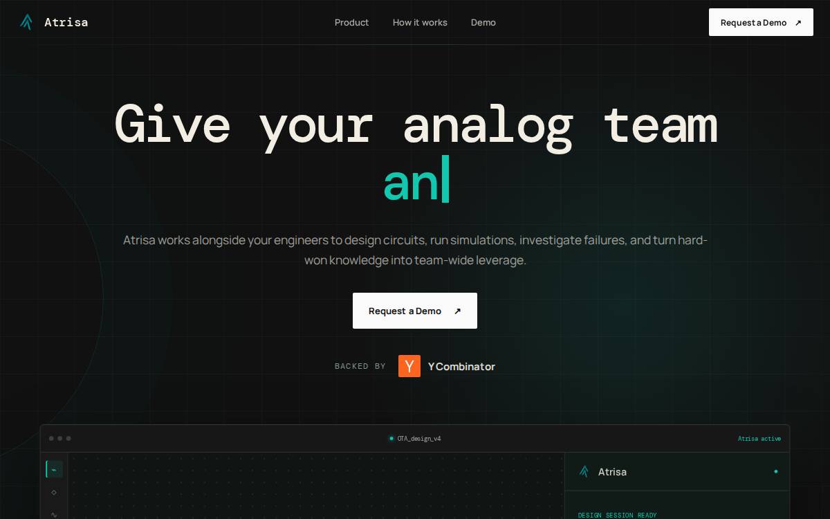 Atrisa website preview