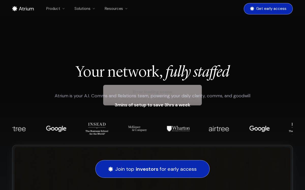 Atrium website preview
