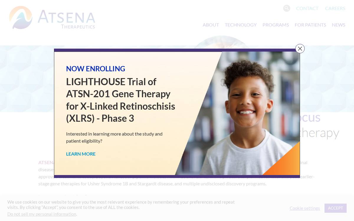 Atsenatx website preview