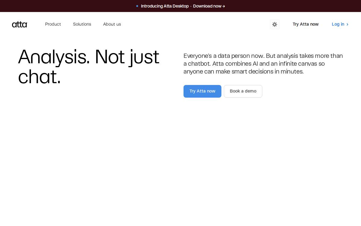 Atta website preview