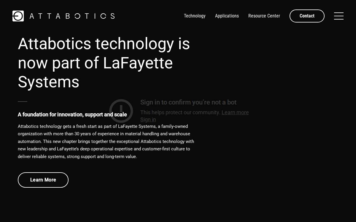 Attabotics website preview