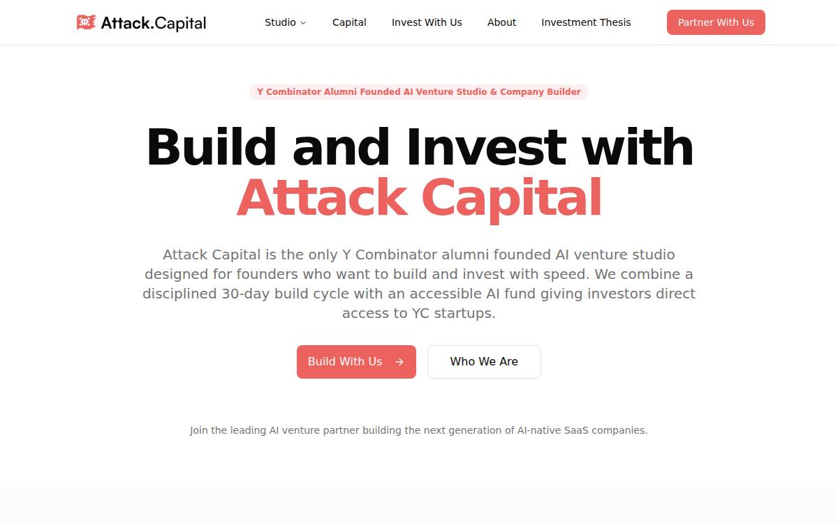 Attack Capital website preview