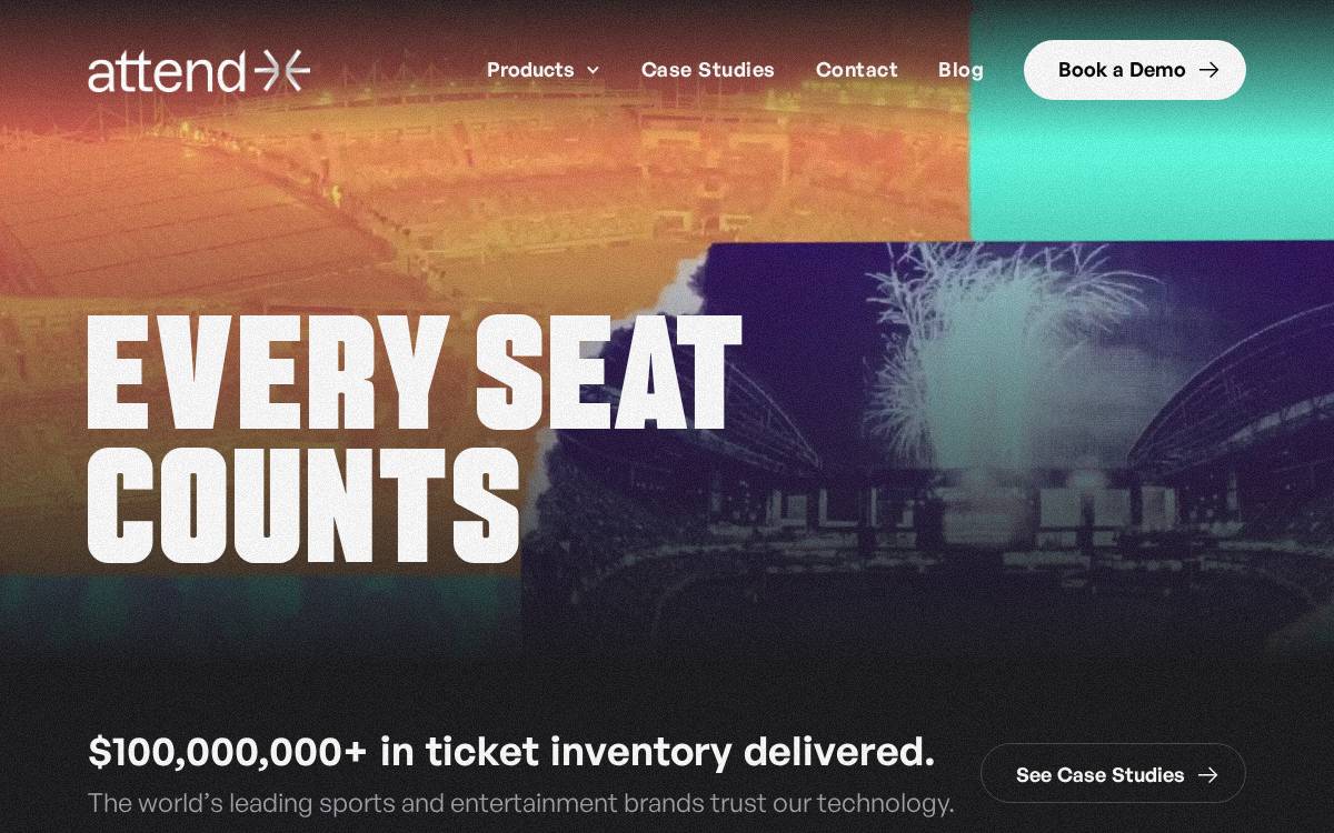 Attend website preview