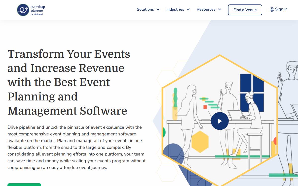 Attendease website preview
