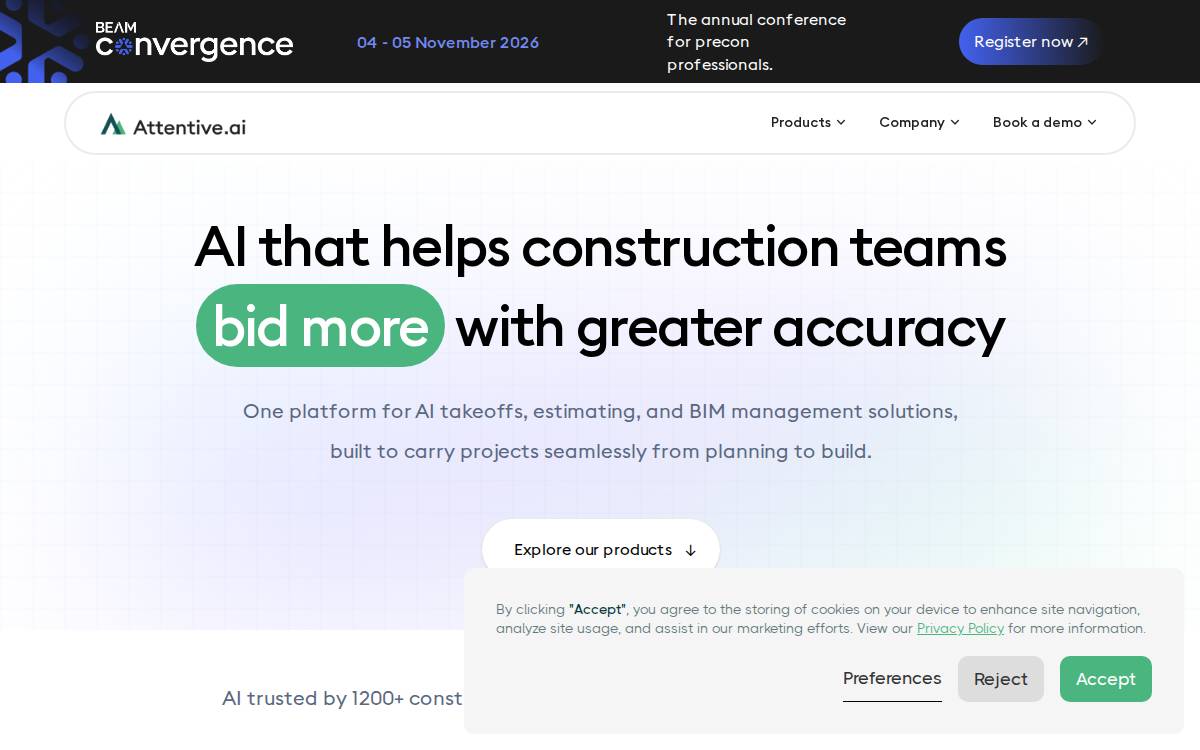 Attentive website preview