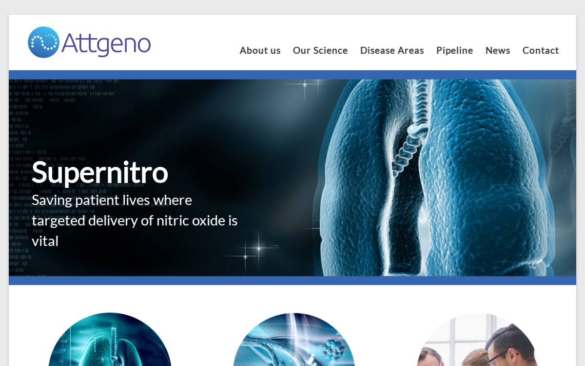 Attgeno website preview