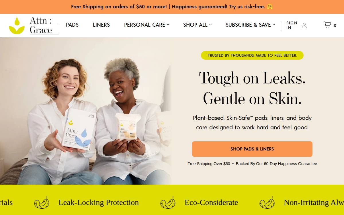 Attn: Grace website preview