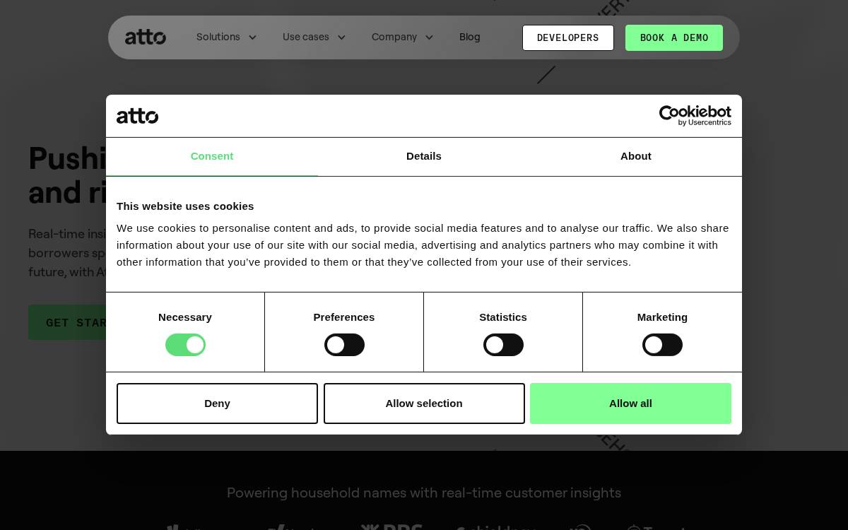 Atto website preview
