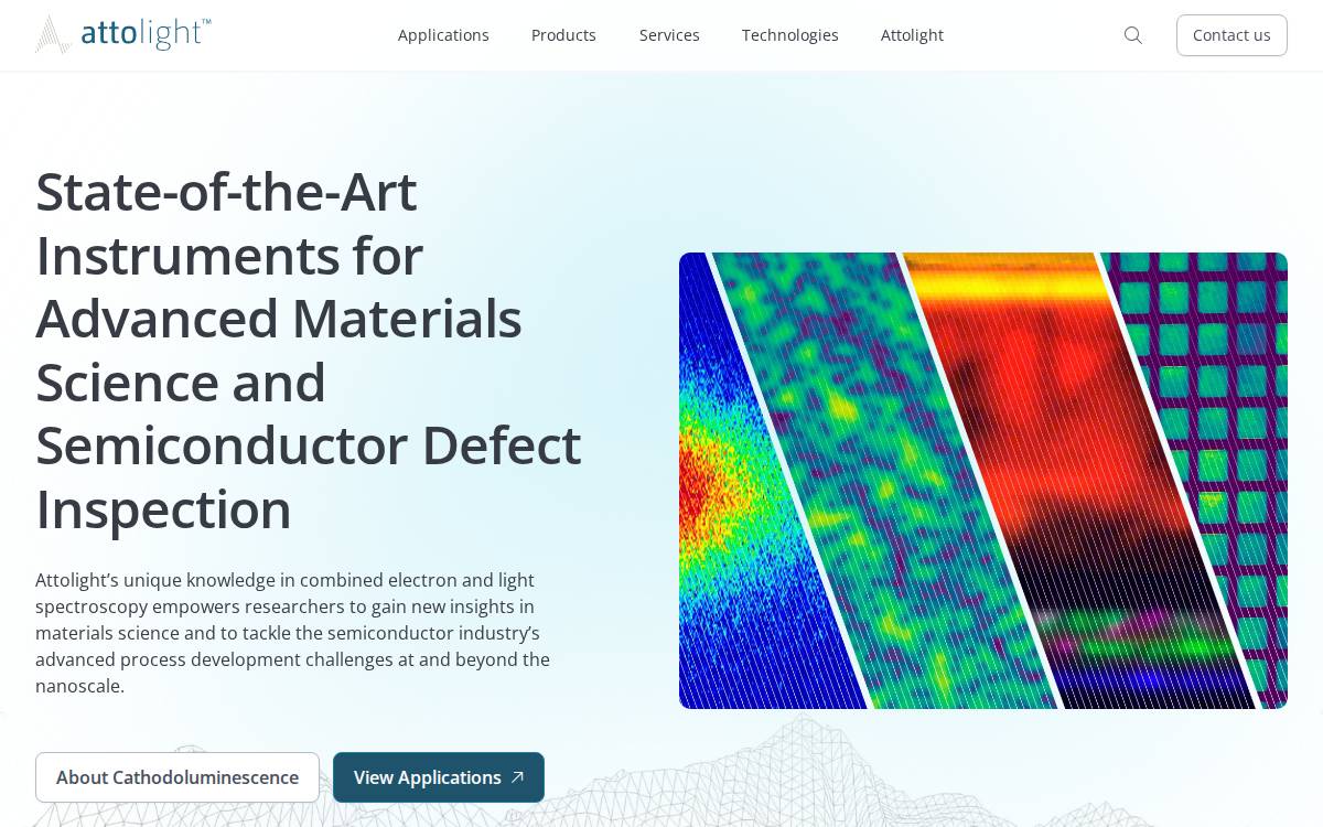 Attolight SA website preview