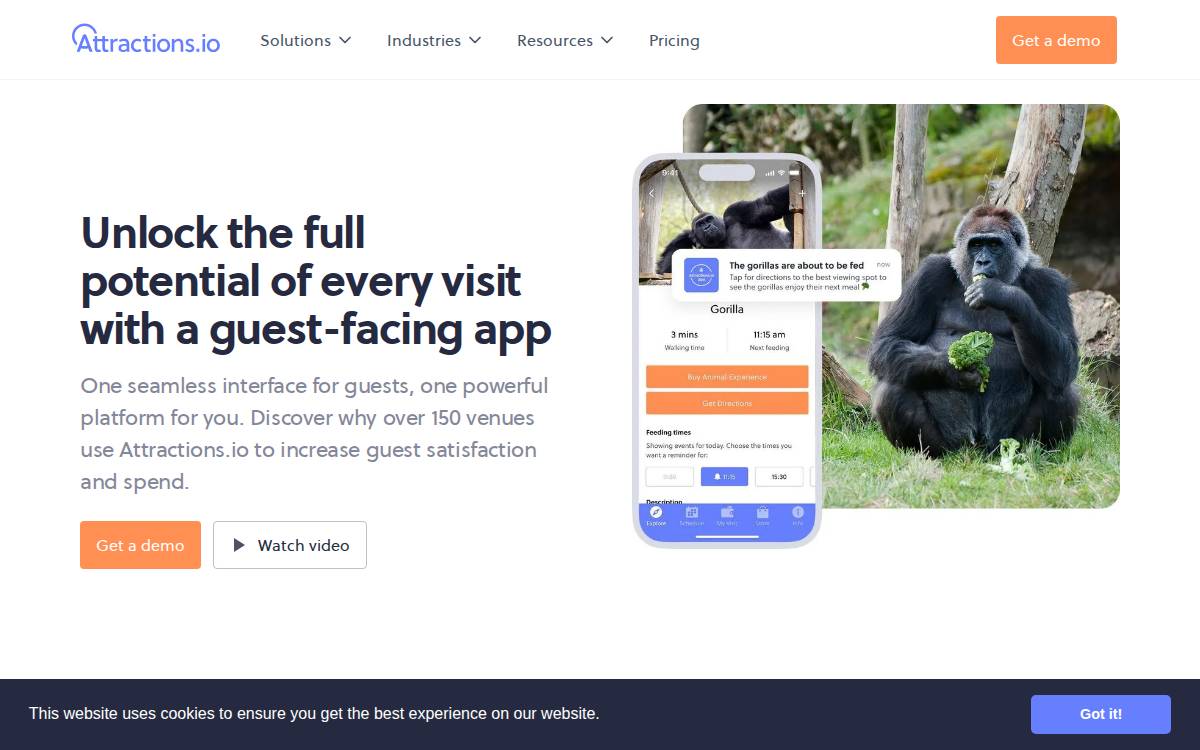 Attraction Technology SAAS website preview