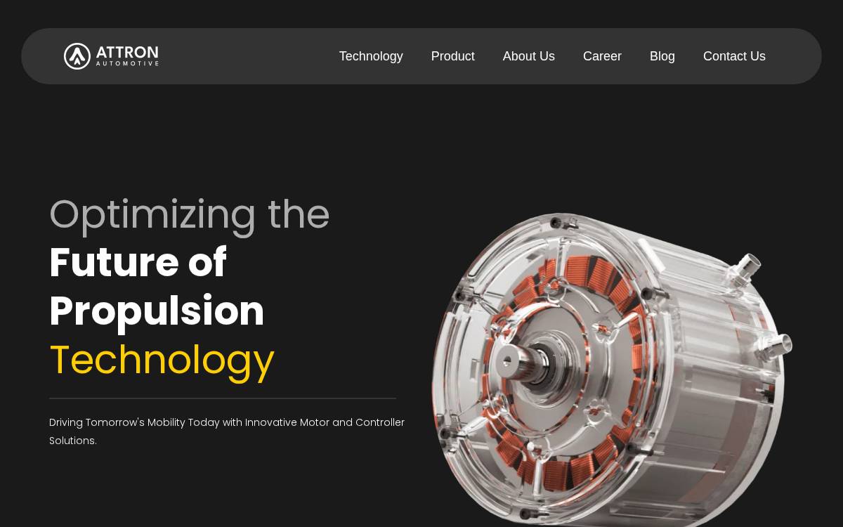 Attron website preview