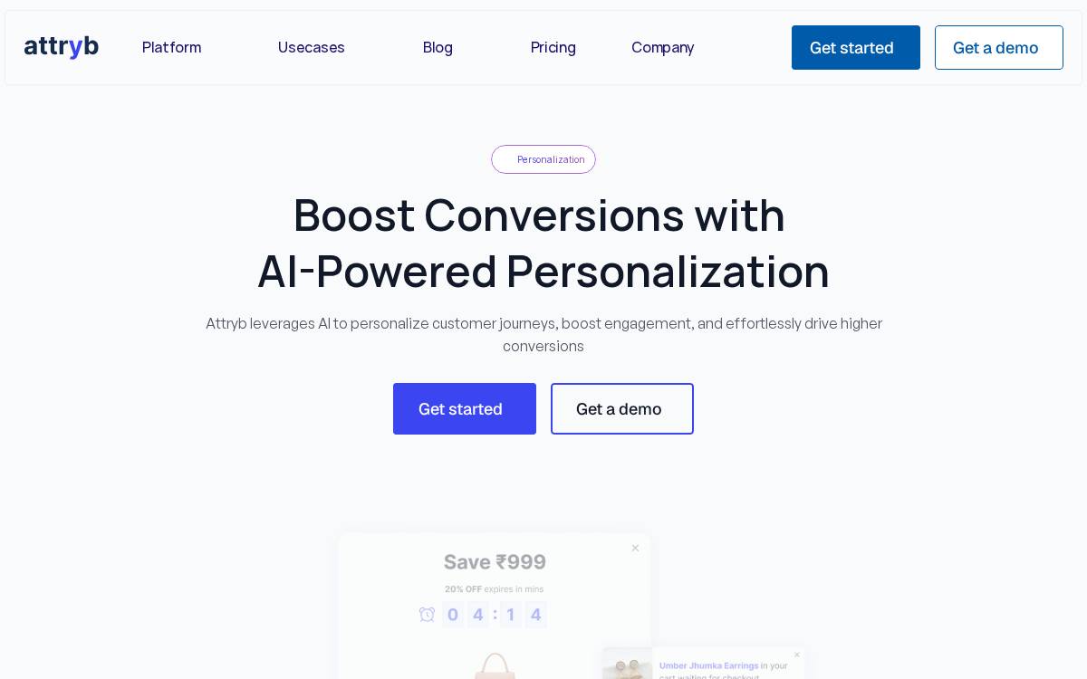 Attryb website preview