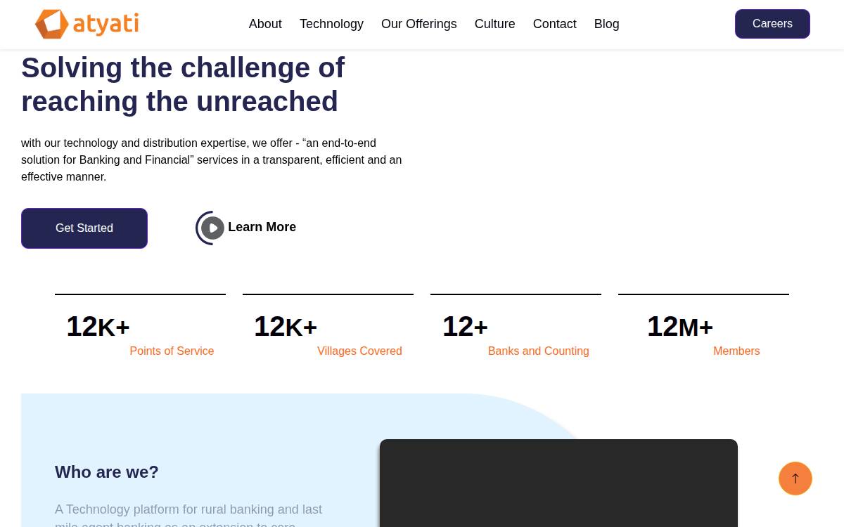 Atyati website preview