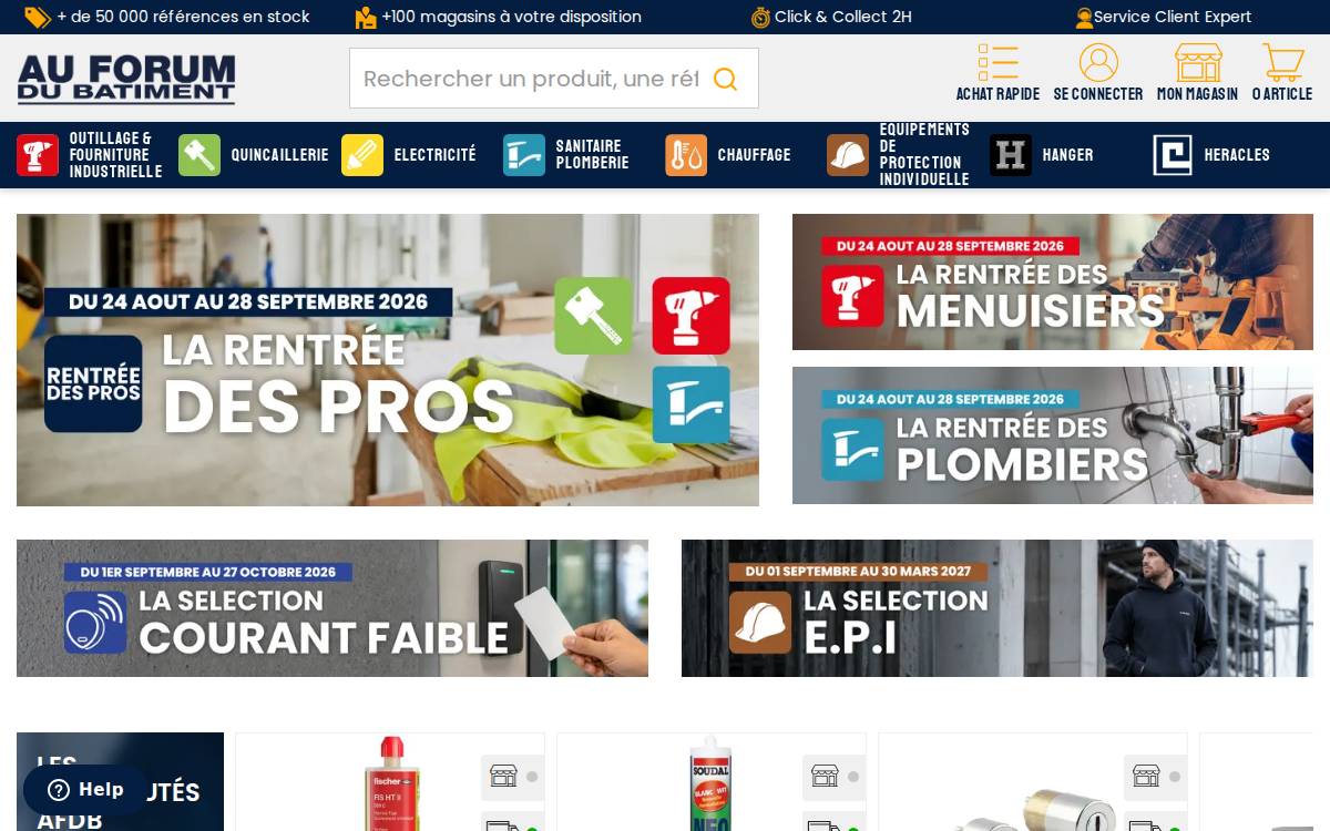 Au Forum Du Bâtiment website preview