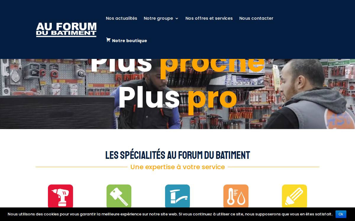 Au Forum Du Bâtiment website preview