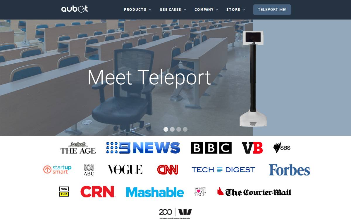 Aubot website preview
