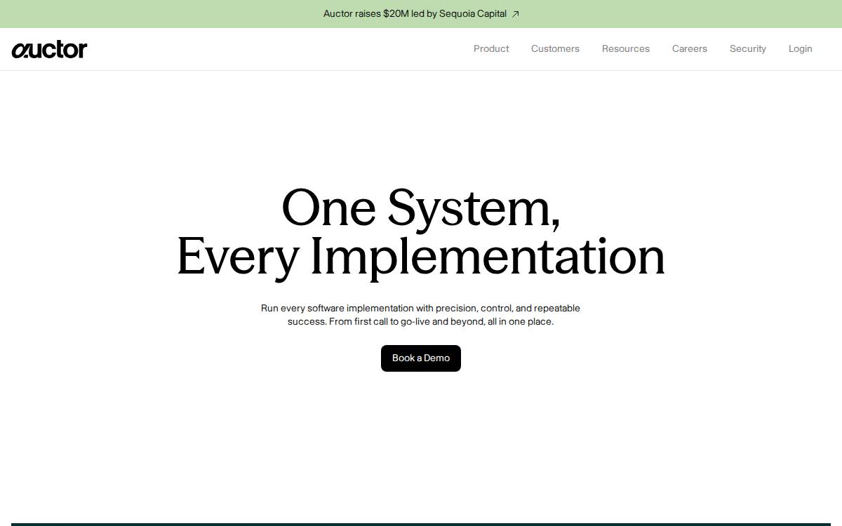 Auctor website preview