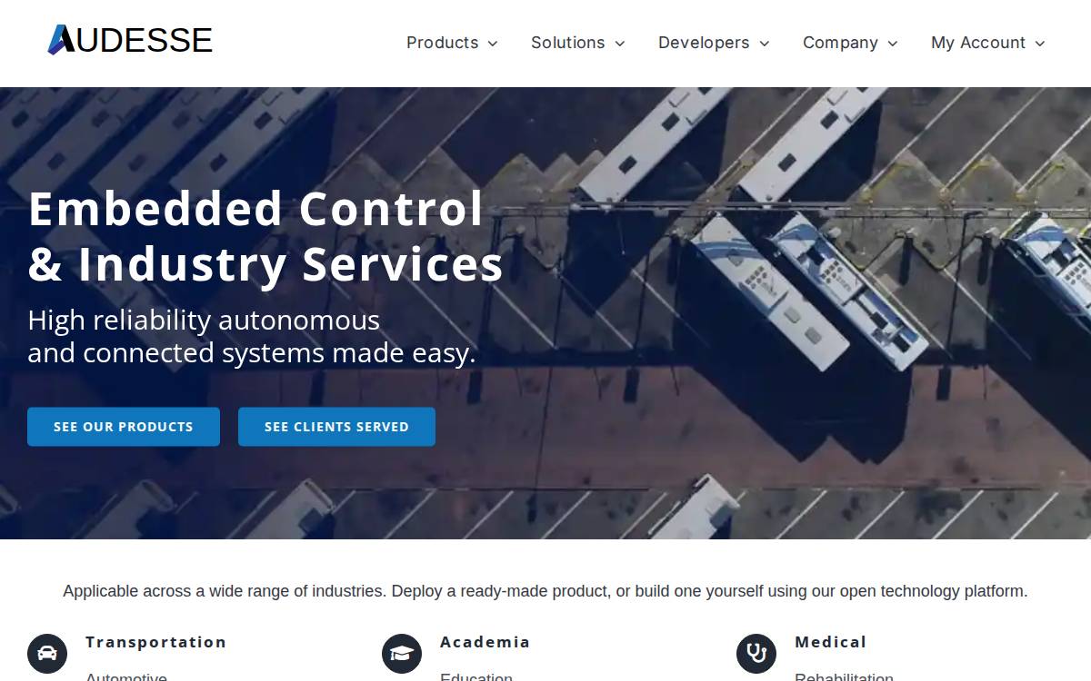 Audesse website preview
