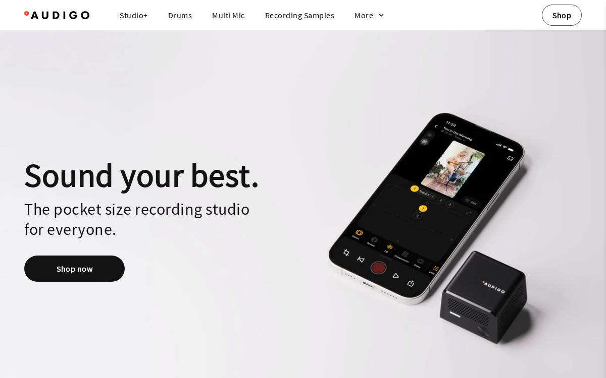 Audigo Labs website preview