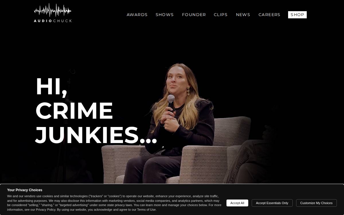 Audiochuck website preview
