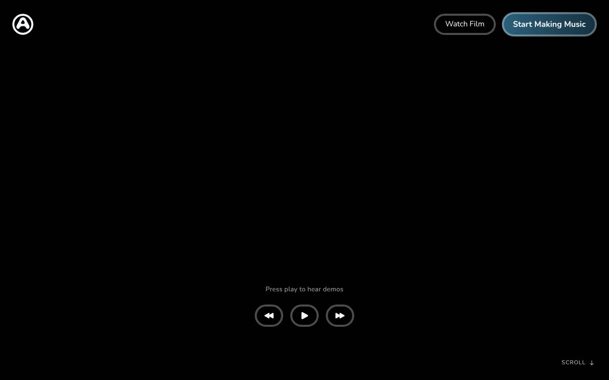 Audiogen website preview