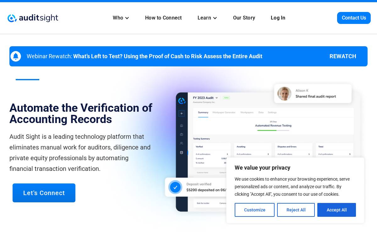 Audit Sight website preview
