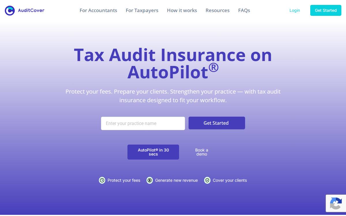Auditcover website preview