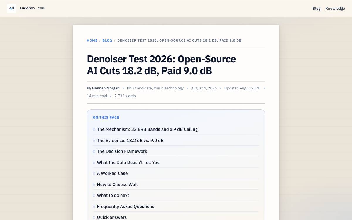 Audobox website preview