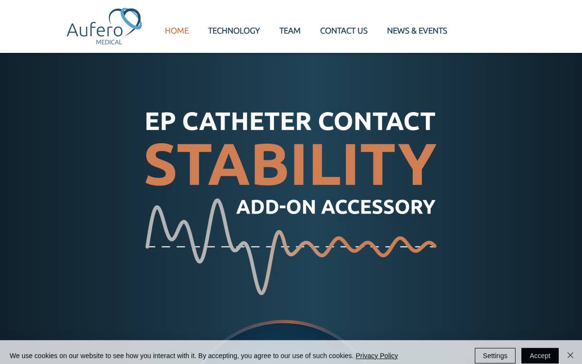 Aufero Medical website preview