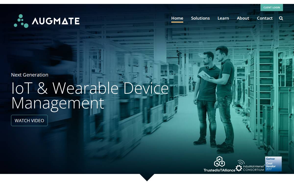 Augmate website preview