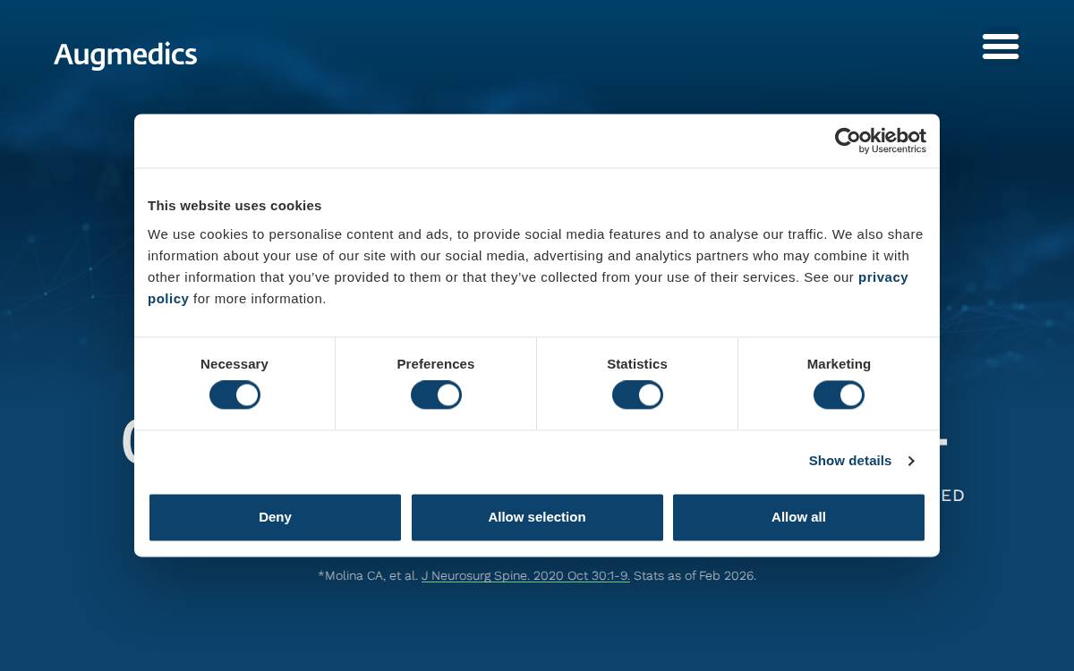 Augmedics website preview