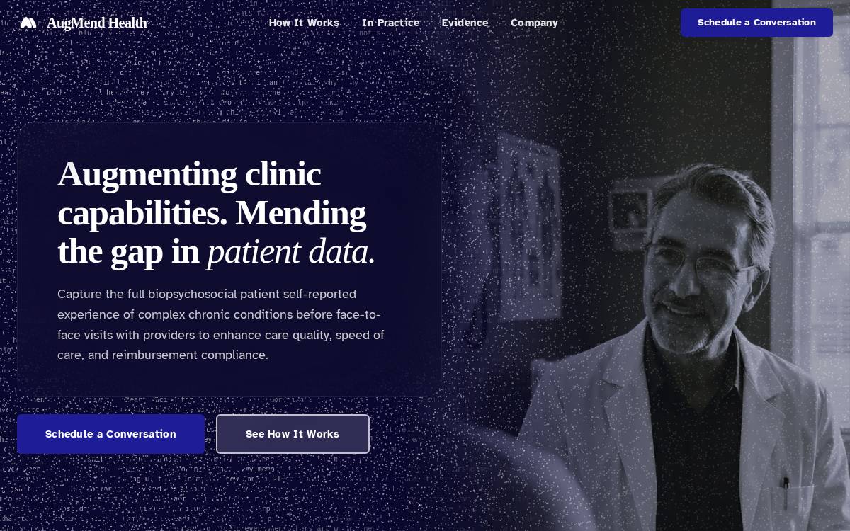 Augmend website preview